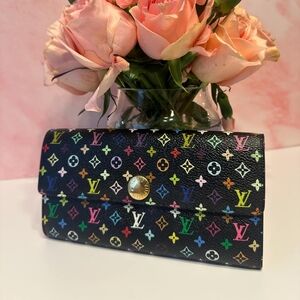 Louis Vuitton Takashi Murakami Long Sarah Wallet